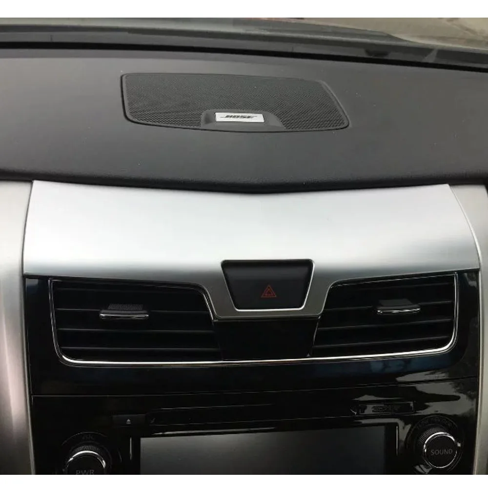 Car Stick Cover ABS Parking Hazard Warning Light Outlet Trim Frame Lamp For Nissan Altima Teana 2013 2014 2015 2016 2017 2018