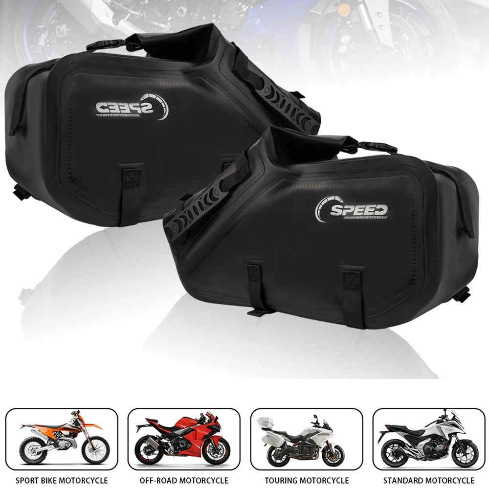 Off-road Sport Bike Touring Standard Motorcycle Saddlebag Parts For BMW Honda Kawasaki Yamaha Benelli Side Waterproof Saddlebags