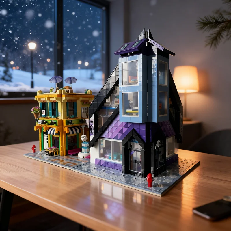 

3455 деталей MOC 2x: Модульный конструктор «Цветочный дизайн» для самостоятельной сборки, креативный подарок, декор для витрин, премиум-качество