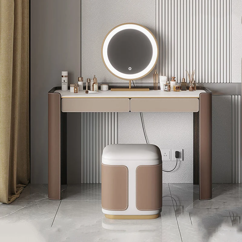 

Aesthetic Elegant Vanity Table Nordic Space Saving Creative Storage Dressers Simple Design Dresser Living Room Furniture