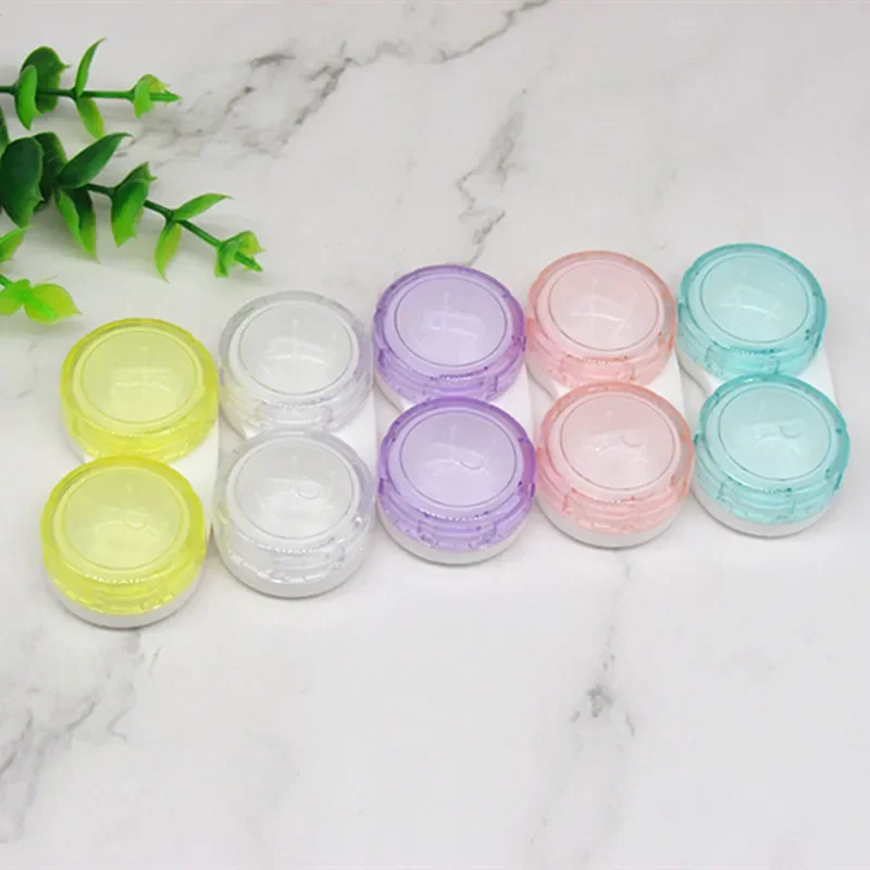 Contact Lenses Case L+R Mini ColoredContact Lens Box for Colored Eyes Travel Eyewear Accessories Kit Holder Lens Container