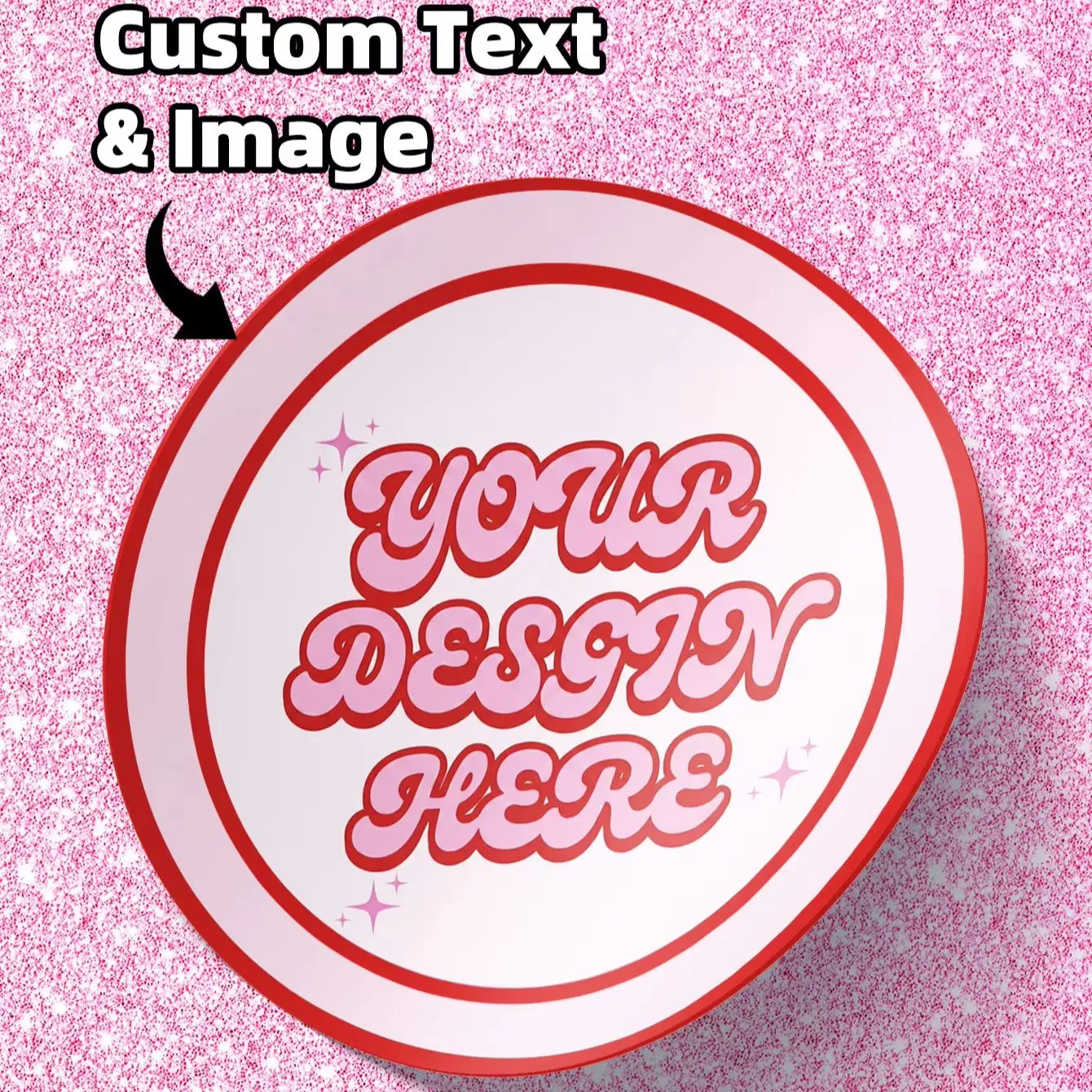 1‑80Pcs Custom Round Stickers Labels for Birthday Treat Tags, Invitation Embellishment, Envelope Seals & Party Card Decor