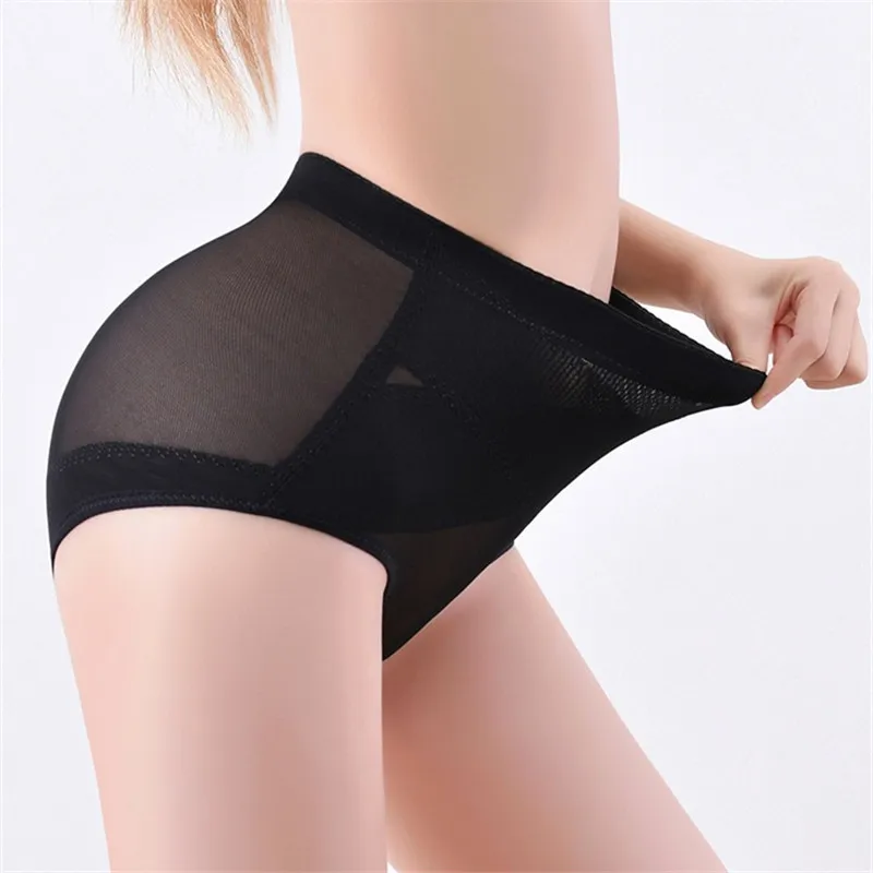 OWEQ Women Low Waist Trainer Body Shaper Panties Tummy Control Body Slimming Control Shapewear Girdle Transparent Underwear