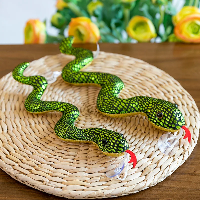 31cm Simulation Cute Snake Plush Stuffed Doll Toys Creative Snake Mascot Plush Toy Colour Glitter Cloth Snake Zodiac Snake Gifts