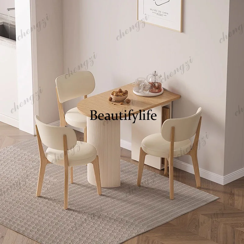 Folding Extendable Dining Table Makeup Modern High Restaurant Coffee Dining Table Designer Corner