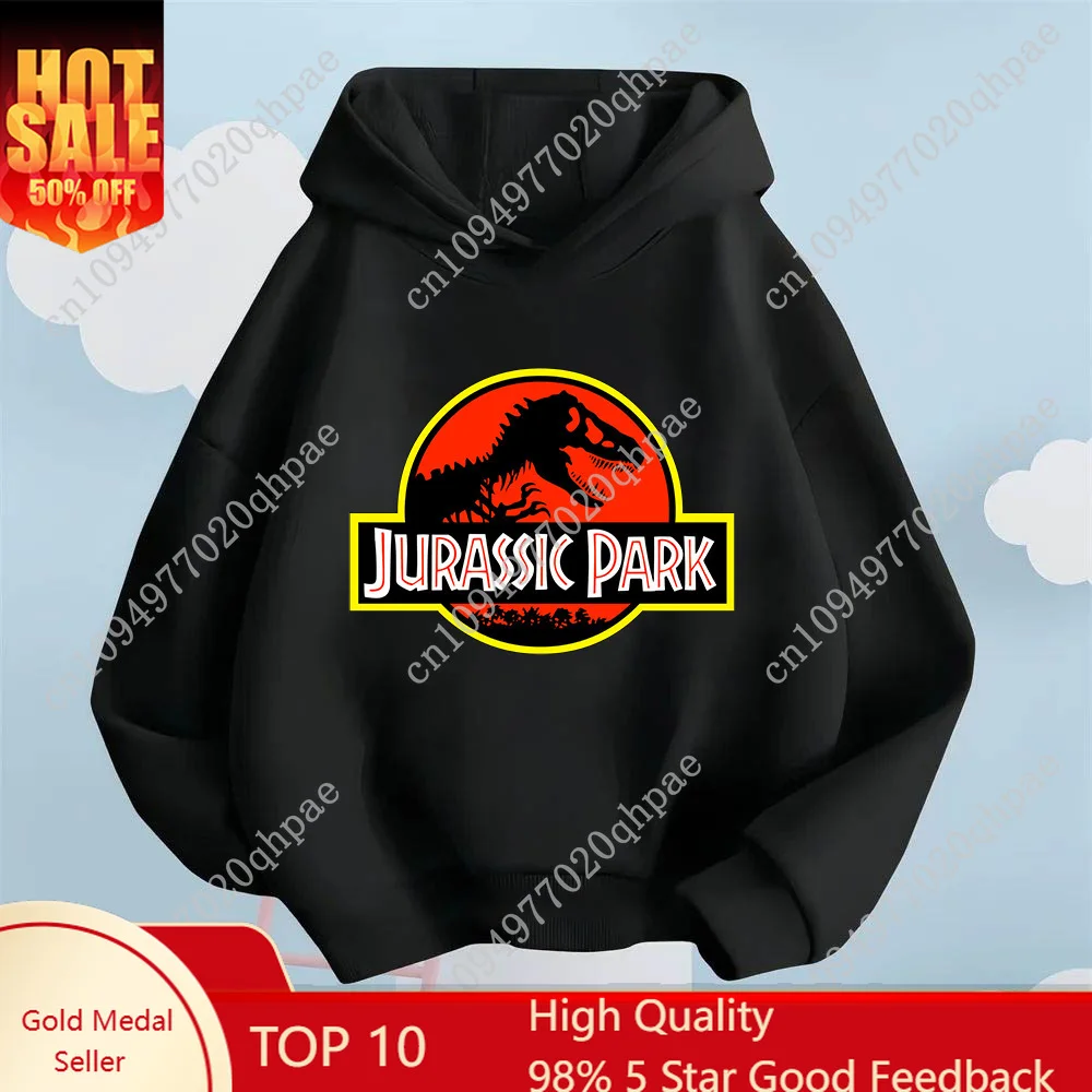 

Jurassic Park Dinosaur Printed Children's Hoodie, Take Kids to the Thrilling Dinosaur World