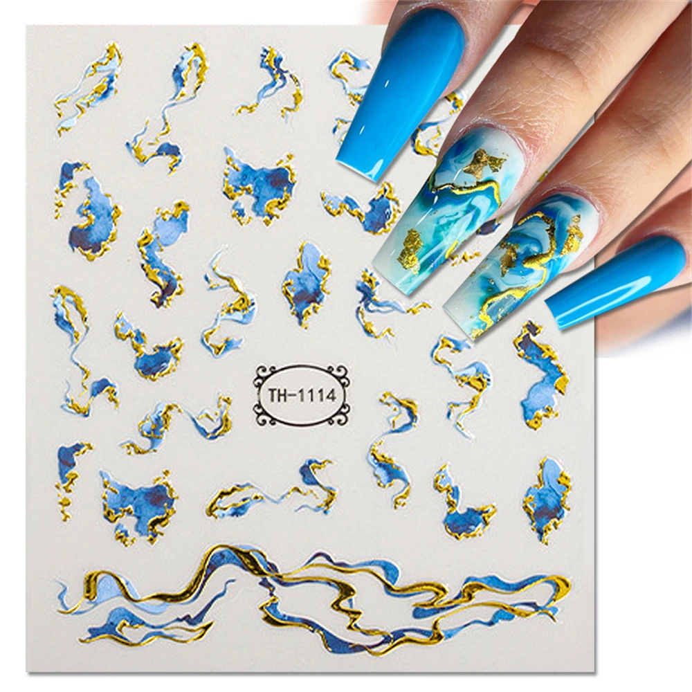 Bronzing Nail Art Sticker Fashionable Decorative Lasting Nail Art Nail Art Stickers High Demand Fashion Nail Art Stickers