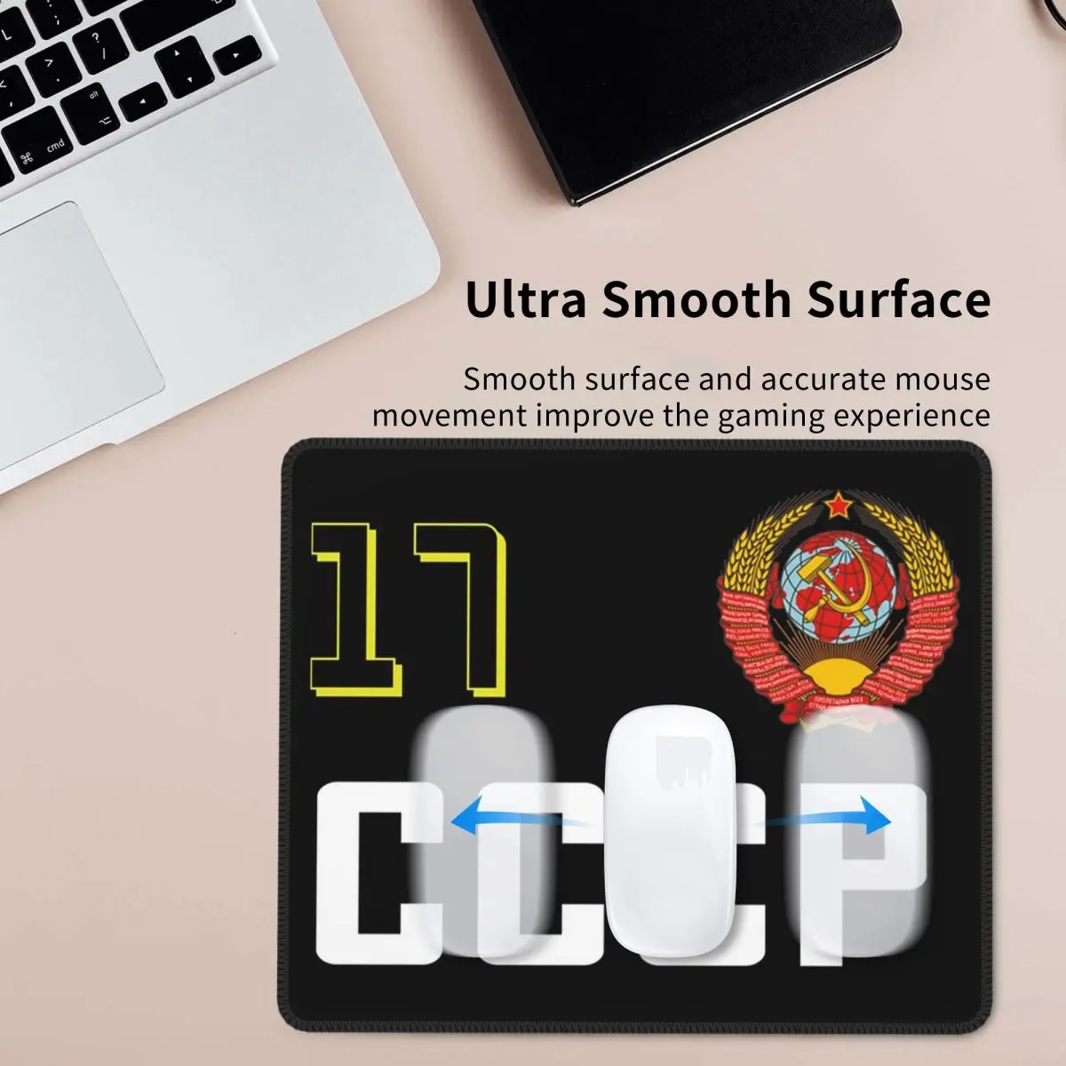 USSR Hammer And Sickle CCCP Russian Soviet Flag Mouse Pad Computer Keyboard Mouse Mat Gaming PC Desk Mat Office Table Mats