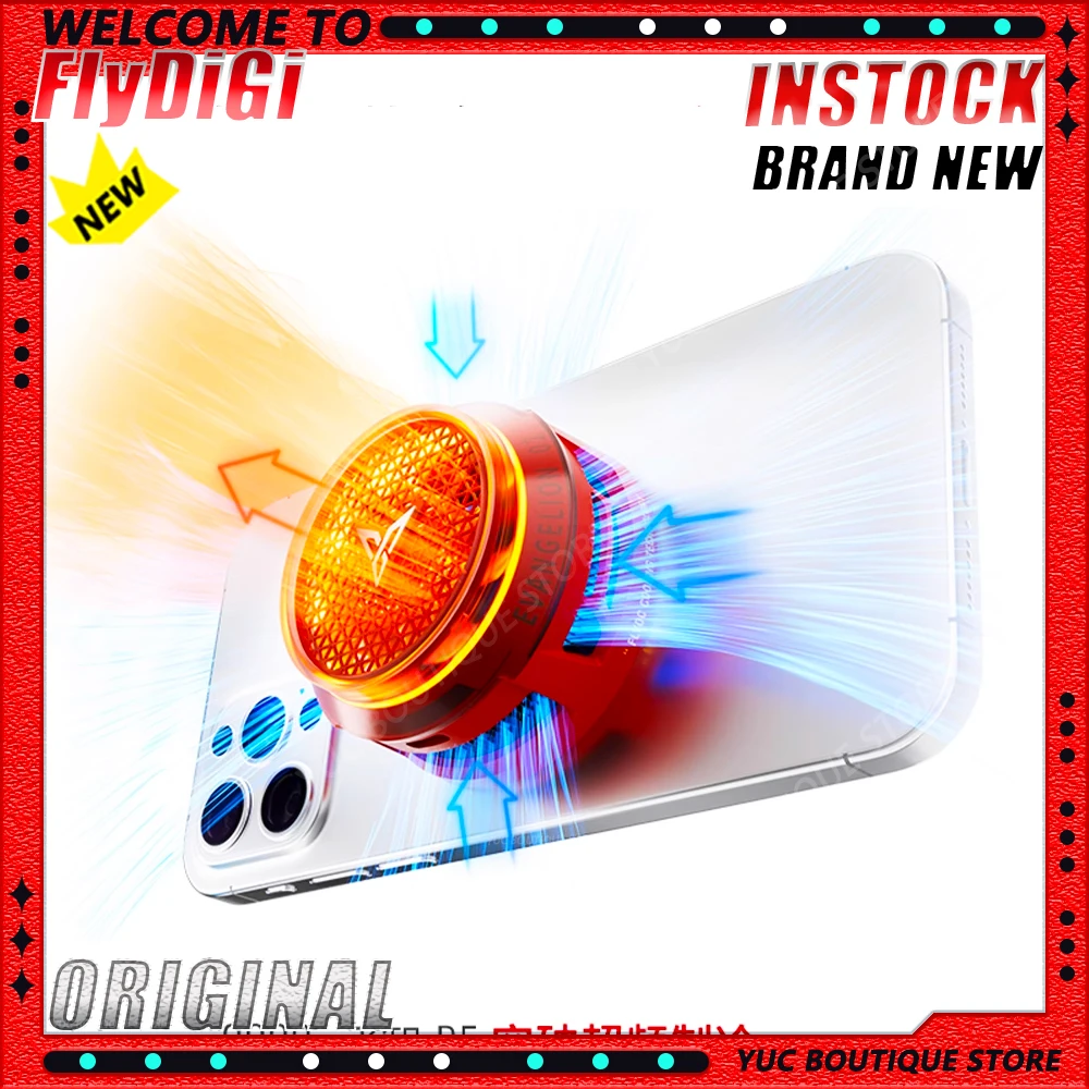 BRAND NEW Flydigi B8X RGB Phone Cooler Frequency Conversion Heat Dissipation Magnetic Radiator for Iphone Ipad Android Cellphone