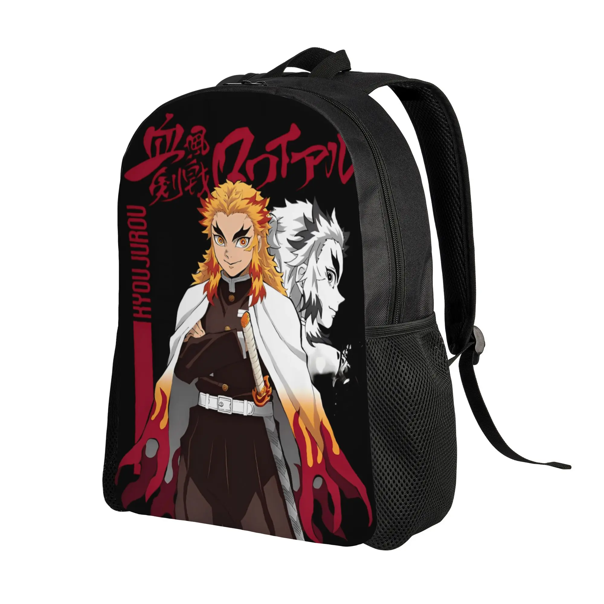 Demon Slayered Backpack Anime Characters University Backpacks Student Unisex Designer Soft High School Bags Style Rucksack