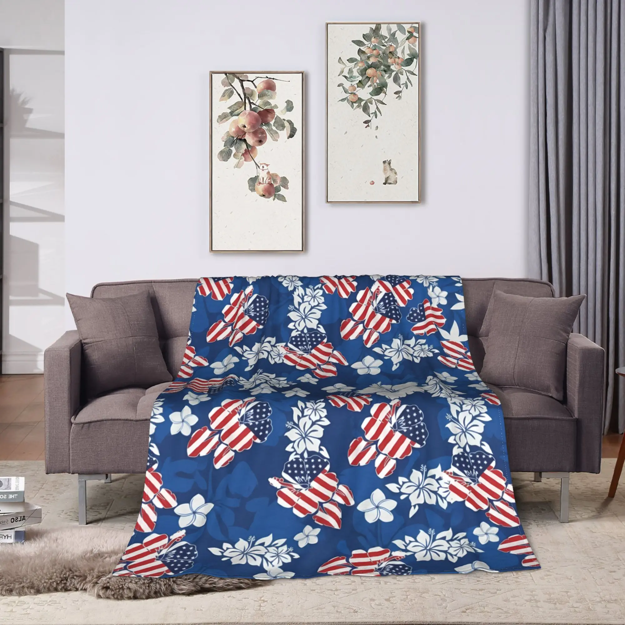 4th of July USA Warm Soft Blan - Outdoor Camping Usa recension och pris