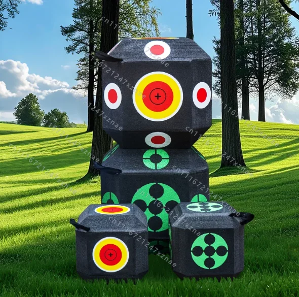 For Recurve Bow，38cm Portable 3D Target Dice Six-Side for Shooting Hunting Practice Training Eco-friendly Arrow Target Cube,1