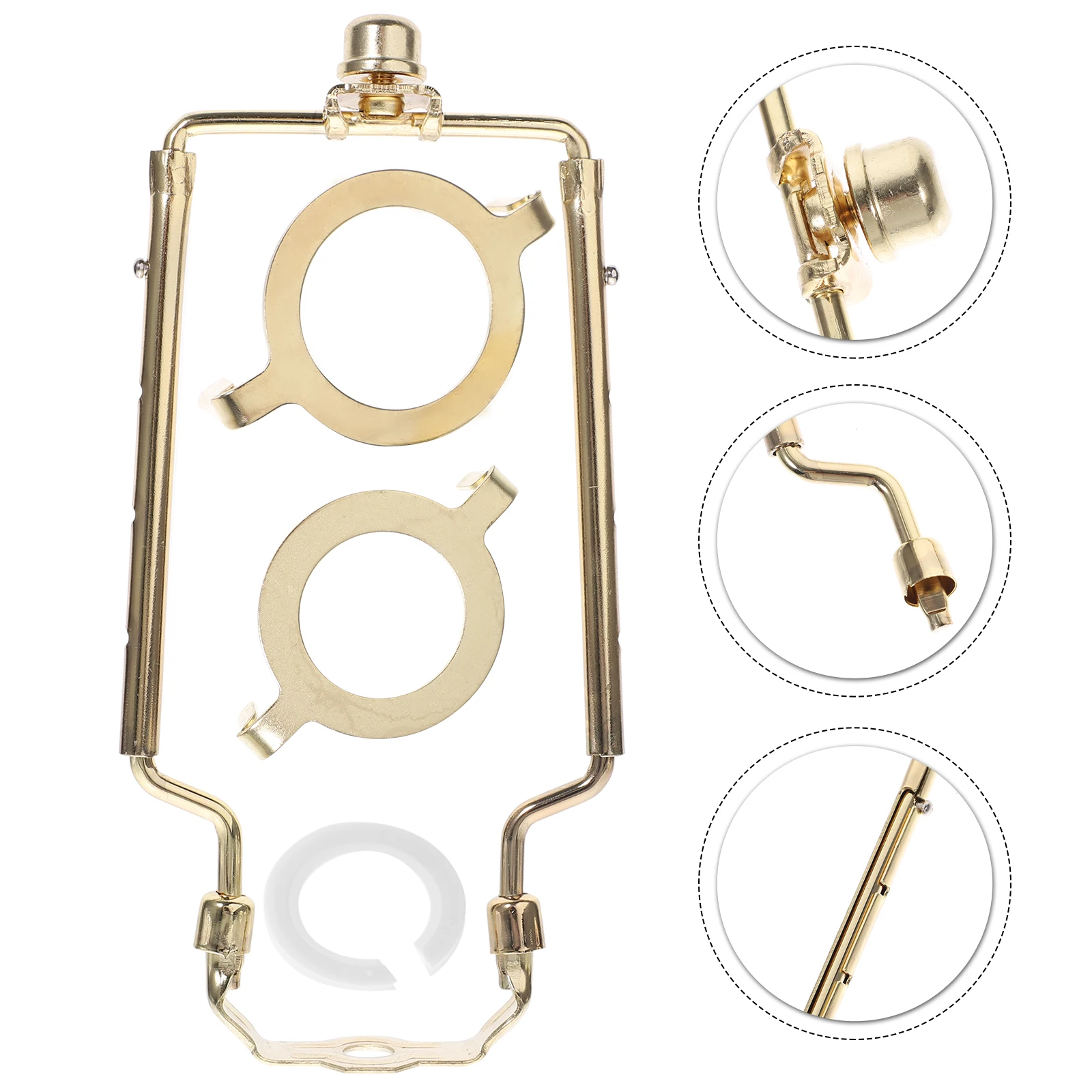 

Horn Bracket Lamp Shade Harp Holder 9 12 Inch Adjustable Desk Floor Lamps Fittings Kit Heavy DutyBracket Adapter Parts Lampshade