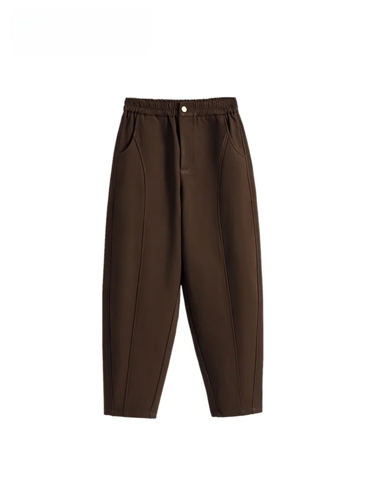 

High Waist Cara CLUB Large Size Women's Harlan Pants for Autumn Winter plus Size Trendy Pear aped Body Fit Casual Trousers