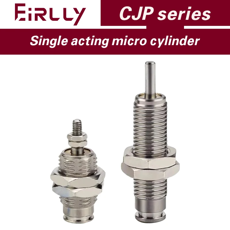 Pin Cylinder CJPB bore4 6 10 15mm stroke 5 10 15mm Panel mount type Single Acting Spring Return short stroke miniature cylinder