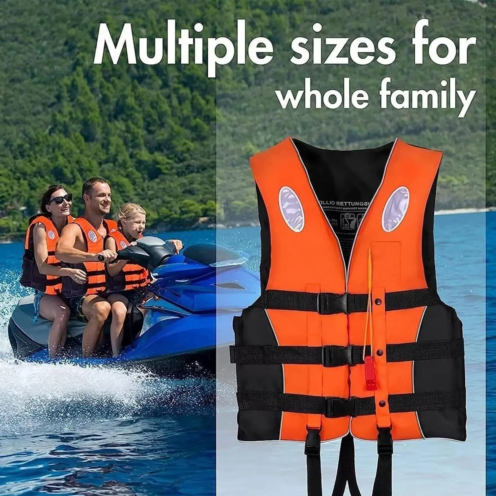 

Universal Men Women Lifejacket Swimming Fishing Vest Snorkeling For Adult Kayaking Boating Wear-Resistant Floating Survival Suit