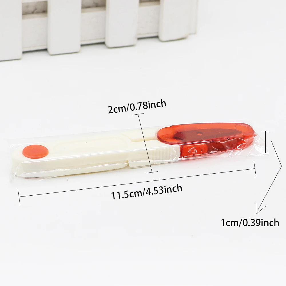 8 pcs Colorful Thread Snips Portable Sewing Scissors with Safety Caps for DIY Craft Sewing Embroidery Yarn Cutting
