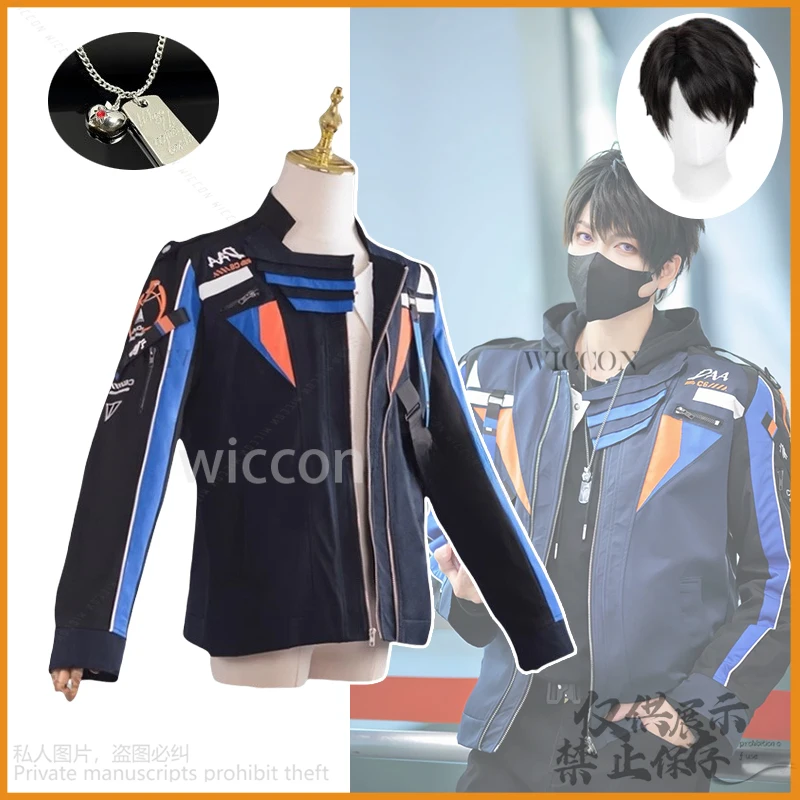 Caleb Xia Yizhou Anime Game Cosplay Costume pour Homme, Amour et Espace Profond, Veste, Perruques, Halloween, Noël, Roleplay Personnalisé