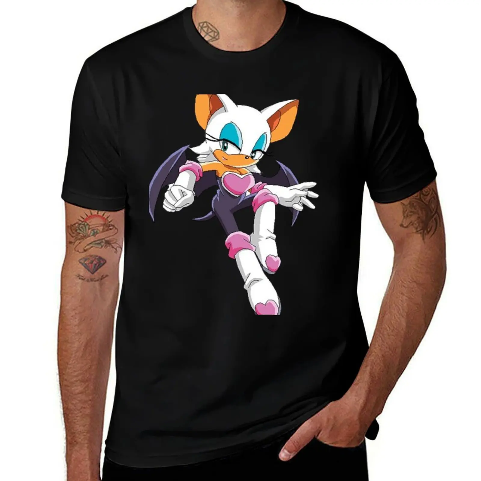 

Rouge The Bat T-Shirt hippie clothes Louboutins valentines clothes mens t shirts top quality