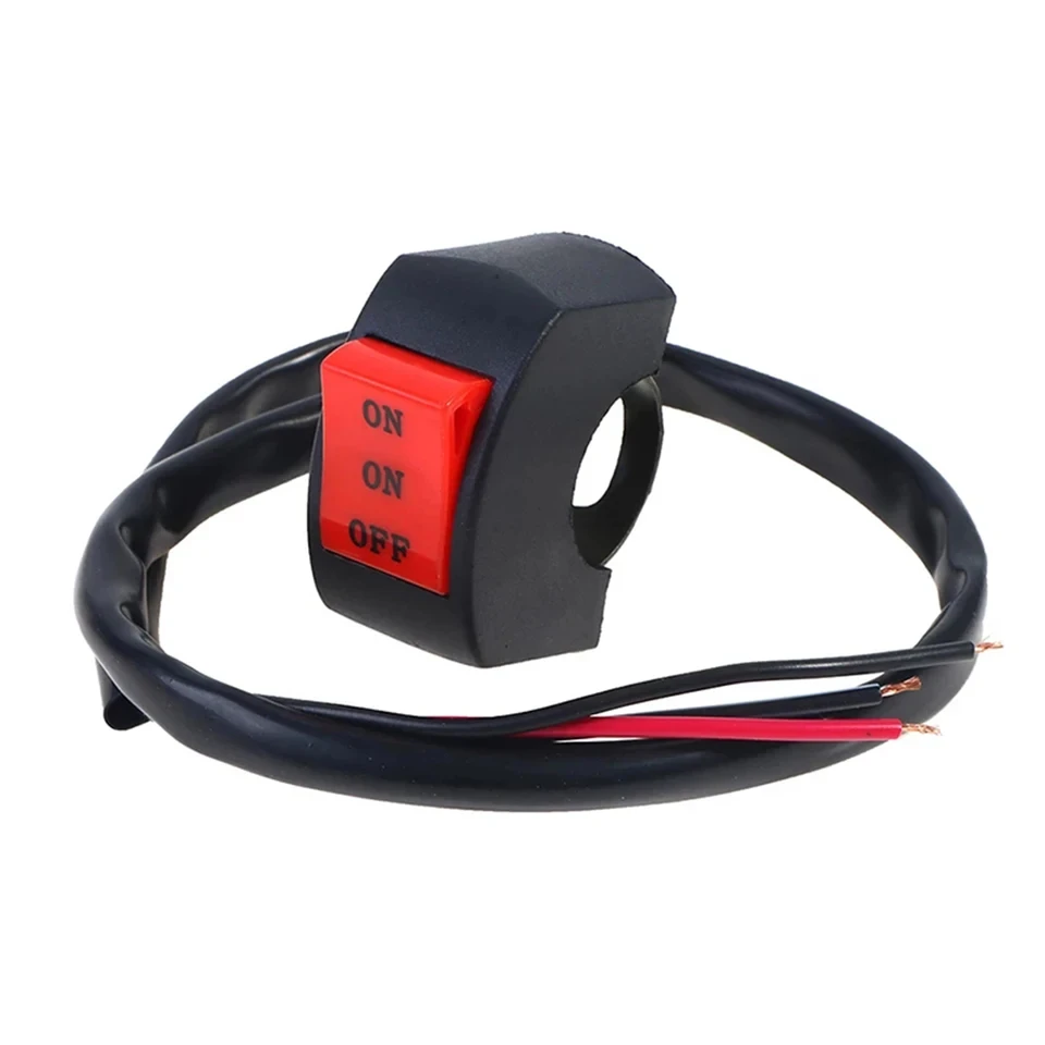 LED Headlight Switches Far Near Three Line Motorcycle Handlebar Switch Button Driving Light Switch Motorbike Switch Button
