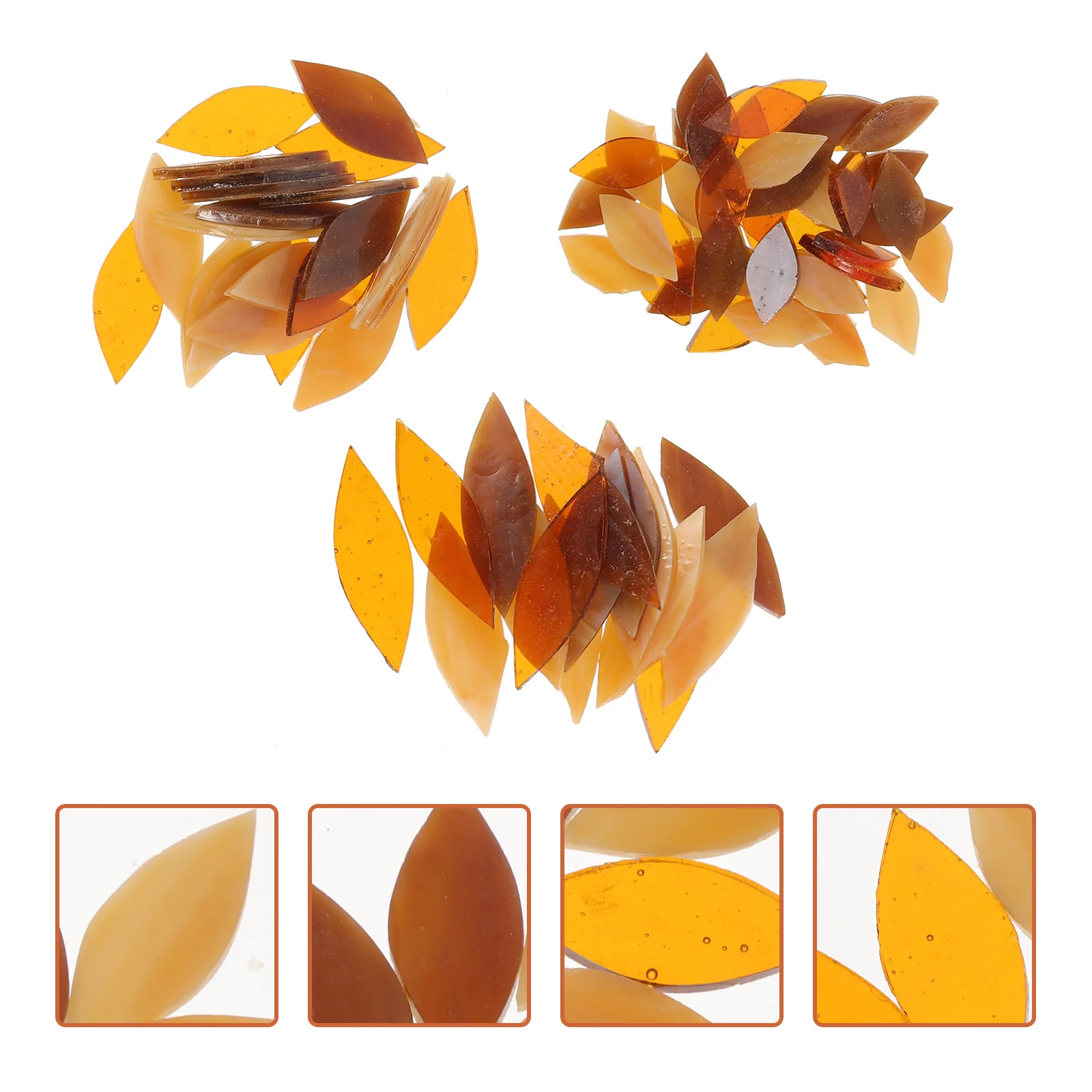 

3 пакета мозаика ручной работы ремесленный материал кусочки в форме листа для DIY мозаика декор плитки стеклянные принадлежности для рукоделия DIY шт.