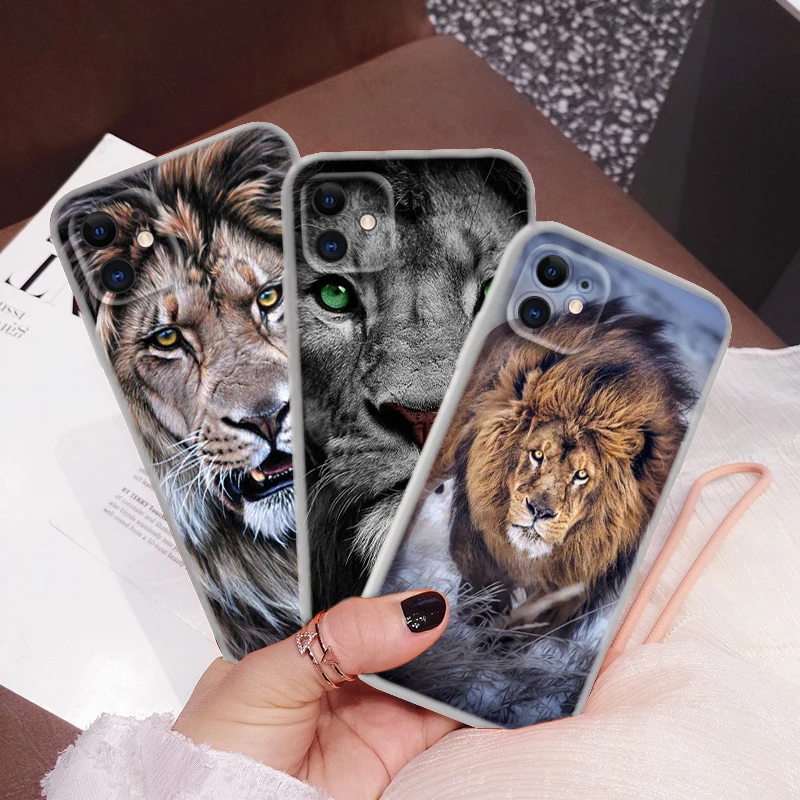 big lion animal Soft Case for Moto G4 Plus G41 G5 Plus G50 G51 G5S G6 Play G60 G7 Power G71 G5 G9