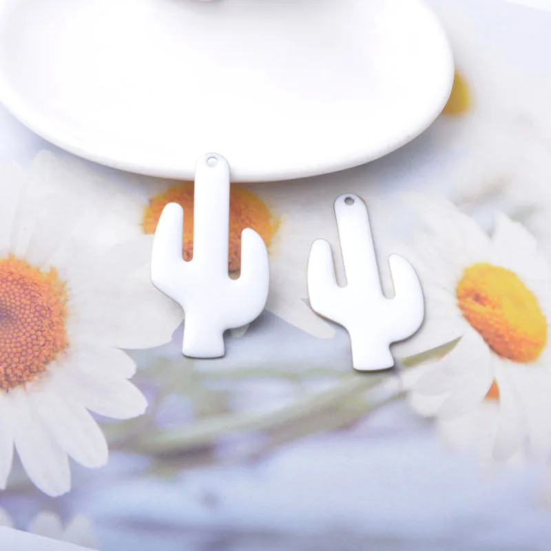 6 Stück Kupfer beidseitig emaillierte Kaktus-Anhänger, bunte Damen-Halsketten- und Ohrring-Accessoires, Öltropfen-Anhänger, DIY-Schmuckzubehör – Detail 6