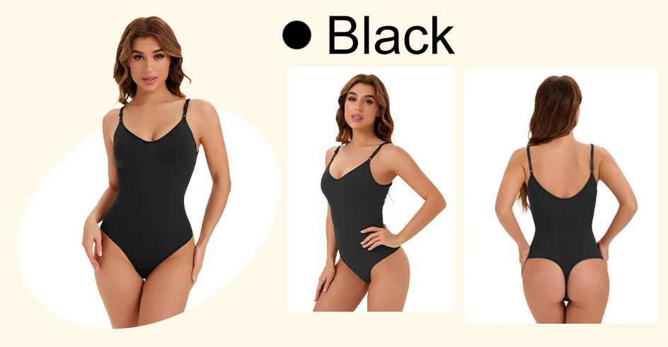 1 Stück Nahtloser Damen-String-Shapewear-Bodysuit, Komfortable Ganzkörper-Unterwäsche, Einteiliger Schnitt, Sexy Figurformender Body, Bestseller – Detail 5