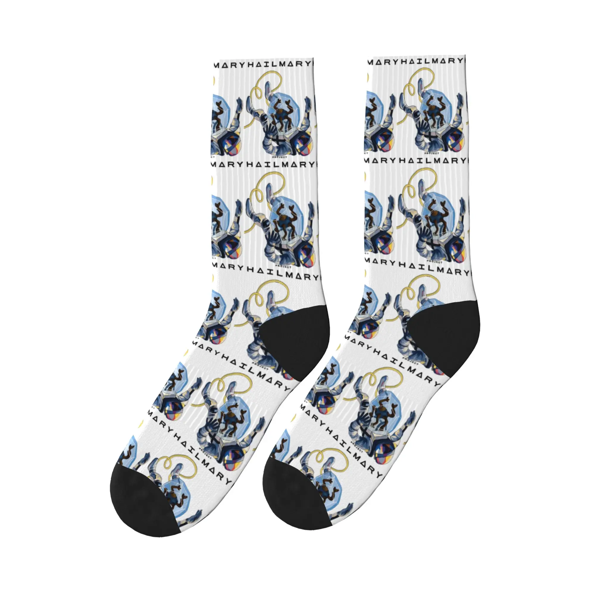Project Hail Mary Fan Art Space Lover Stockings Couple  Socks Medium Soft Gothic Socks Winter Running Sports Anti Graphic Socks