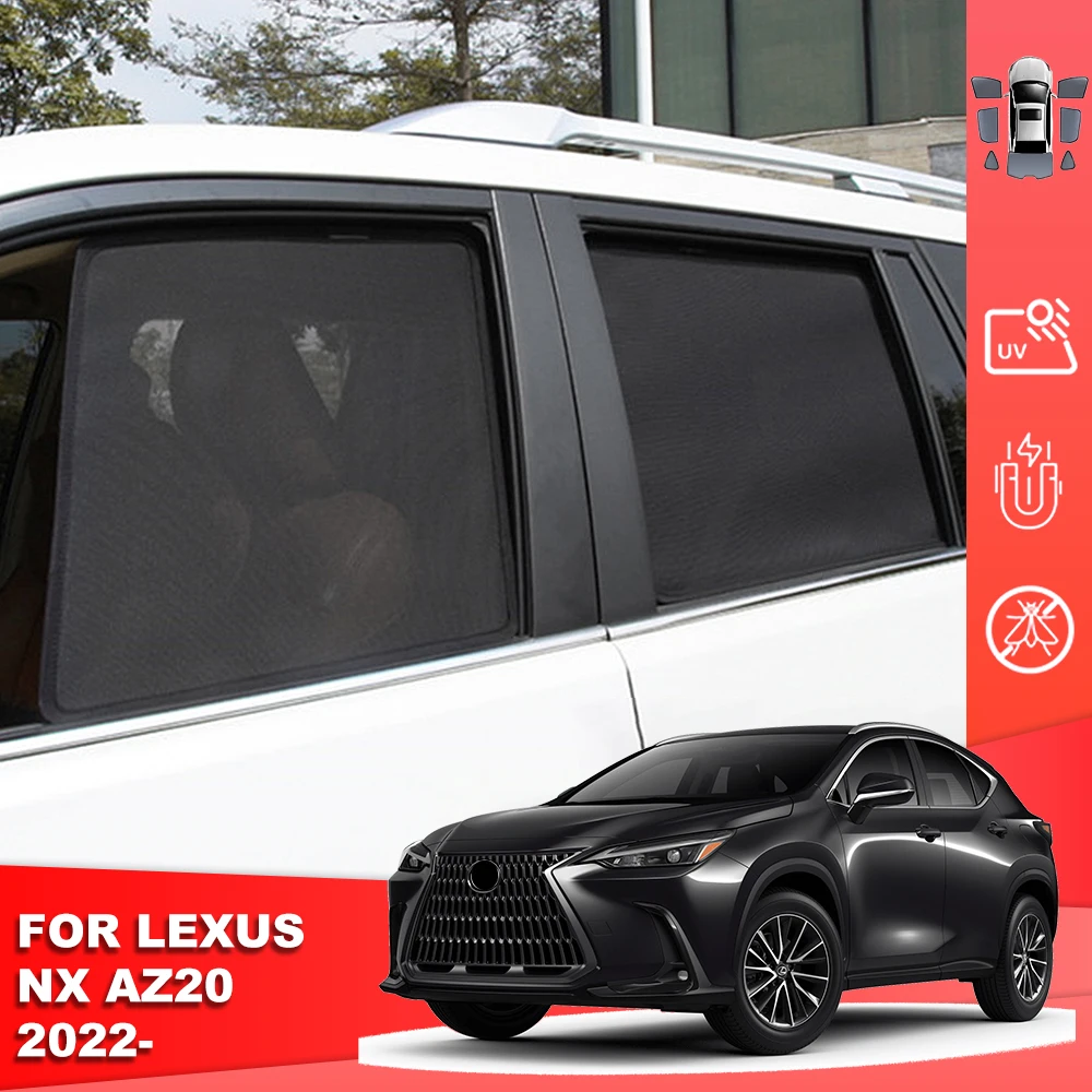 

For Lexus NX 350h AZ20 2022 2023 2024 Magnetic Car Sunshade Shield Front Windshield Curtain Rear Side Baby Window Sun Shade