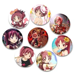 Puella Magi Madoka Magica Anime Pins Cute Cartoon Figure Kyoko Sakura Brooches Cosplay Badge Backpack Shoes Jewelry Accessories