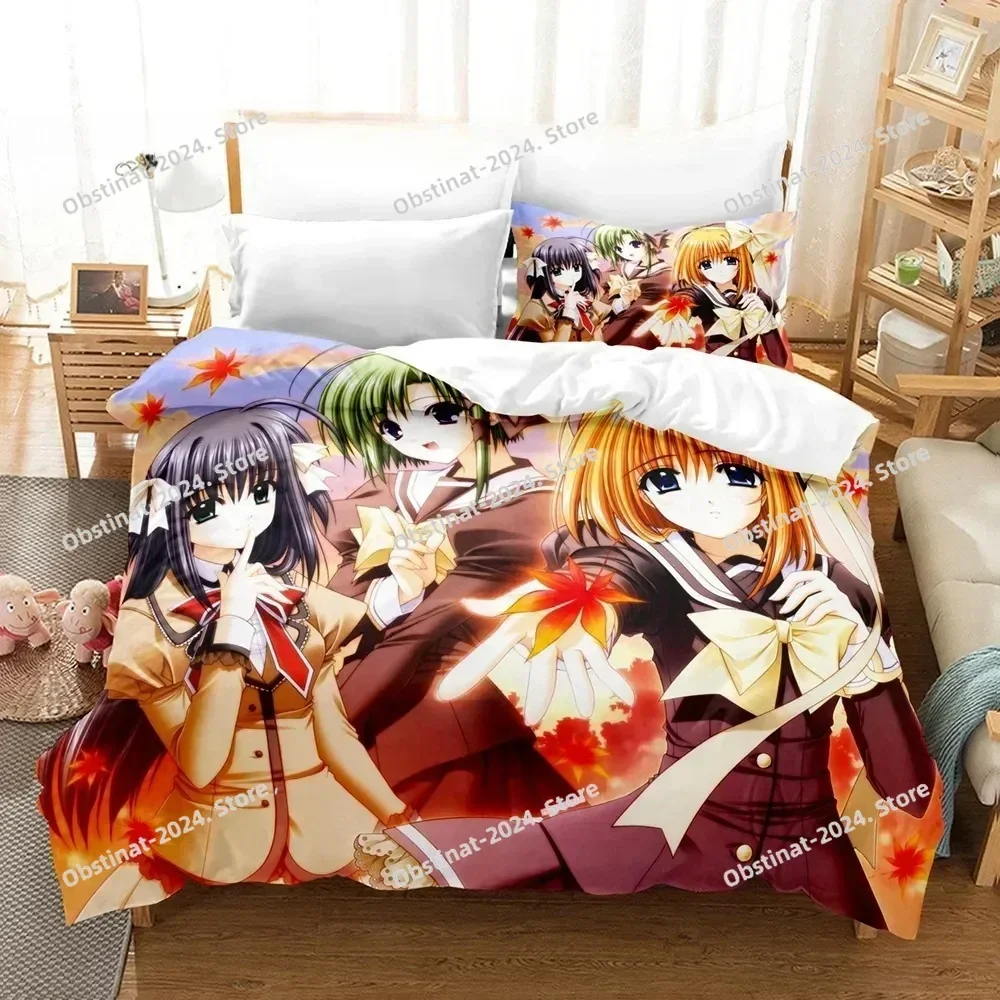 New Kawaii Girls Yae Sakura (Shuffle!) Bedding Set Printed With Pillowcase Bed Duvet Cover Single Double Queen Super King Size