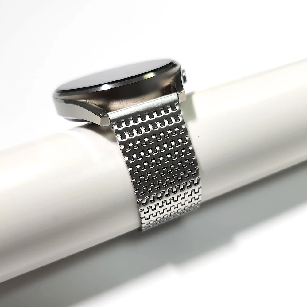 الفولاذ المقاوم للصدأ المعادن Milanese حلقة حزام ل القطبية الحصباء X برو تيتان/فانتاج M2 متر المغناطيسي الفرقة استبدال حزام الساعات سوار