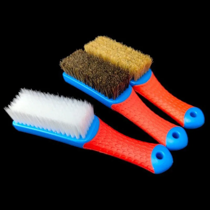 Boar Bristle Wood Handle Brush Car Tire Paint Glass Exterior Interior Detailing Brushes Shine Clean Detail Car Wash Accessories