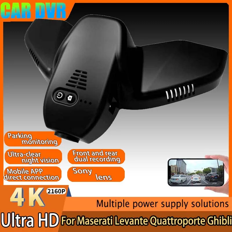 4K HD New Plug And Play Easy installation Wifi Car DVR Dash Cam For Maserati Levante Quattroporte Ghibli M157 2017 2018 2019