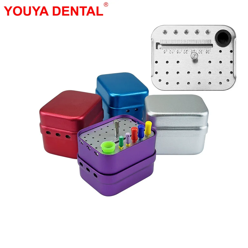 

Gutta Percha Organizer Box Dental Burs Holder For High Speed Autoclave Sterilizer Disinfection Case Dentist Lab Bur Stand Block