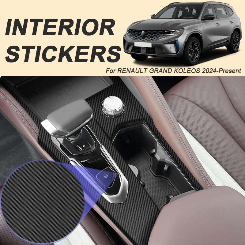 

Автомобильная карбоновая внутренняя наклейка для RENAULT GRAND KOLEOS 2024-2026, наклейка на панель подъема окна, защитная пленка для двери, аксессуар