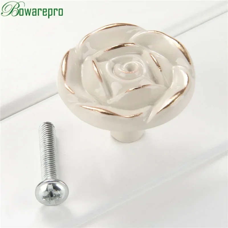 Single Hole Knobs Furniture Handles Rose Tiradores Para Cajones Dresser Drawer Kitchen Cupboard Handle Cabinet Knobs and Handles image 5