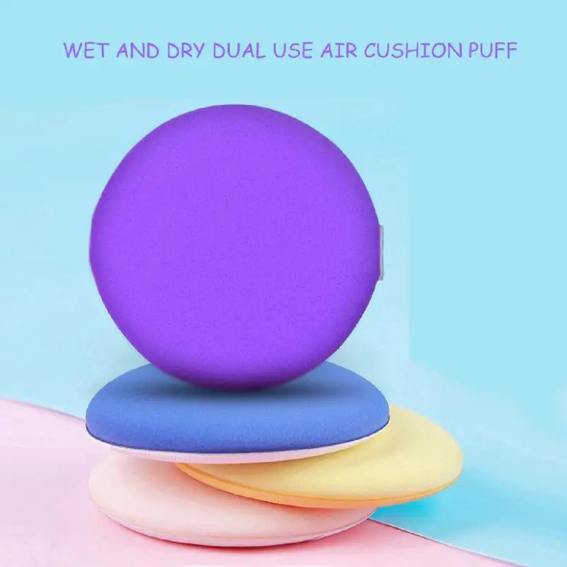 Professional Round Shape Makeup Puff Foundation BB Cream Powder Puff Portable Soft Cosmetic Puff Makeup Tools Random Color