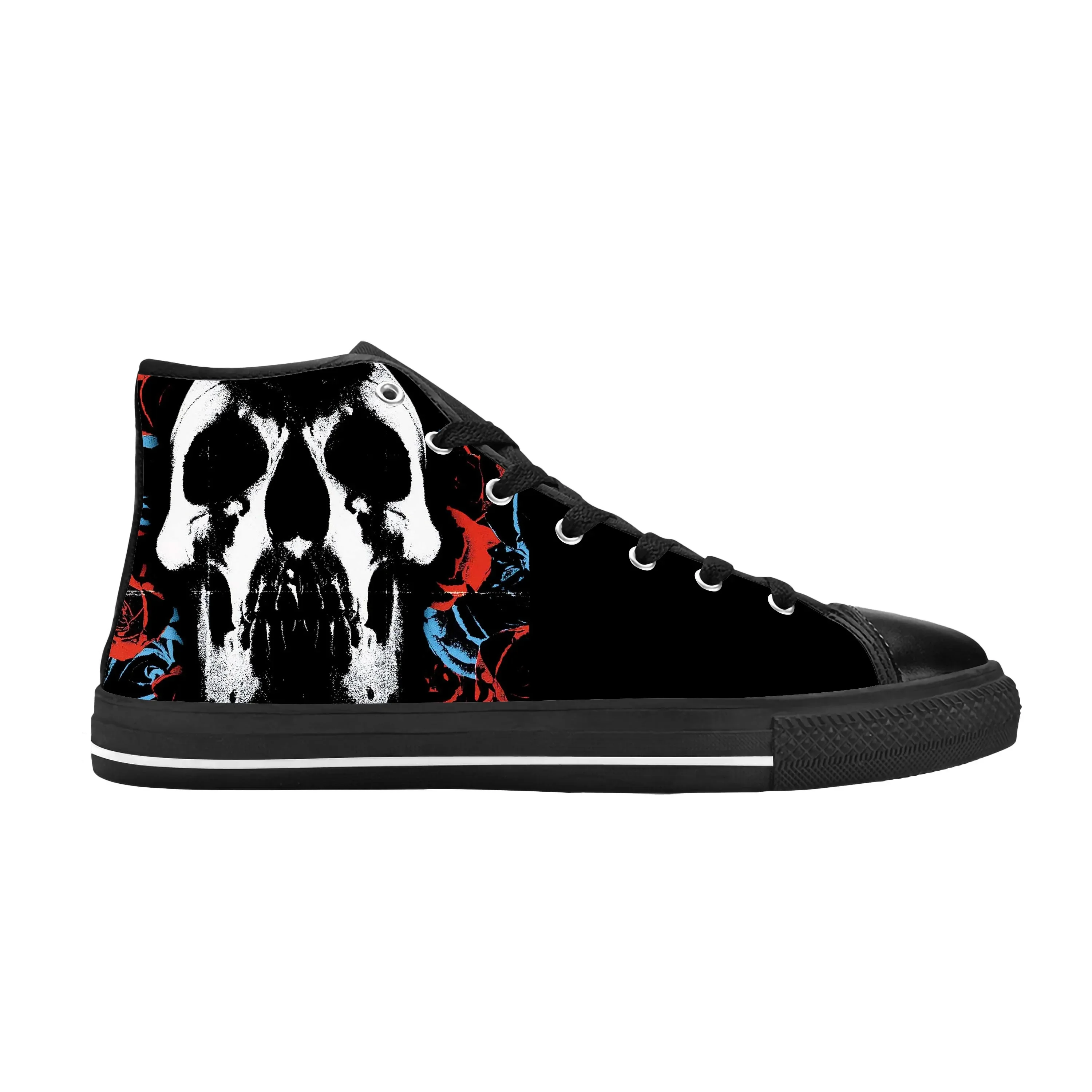 Hot Deftones Eagle Skull Skeleton Rock Band Music Casual Cloth Shoes High Top confortevole traspirante stampa 3D uomo donna Sneakers