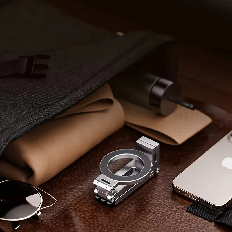 Suporte de telefone tripé inovador suporte de tripé ajustável universal 360 rotação suporte do telefone móvel do carro magnético