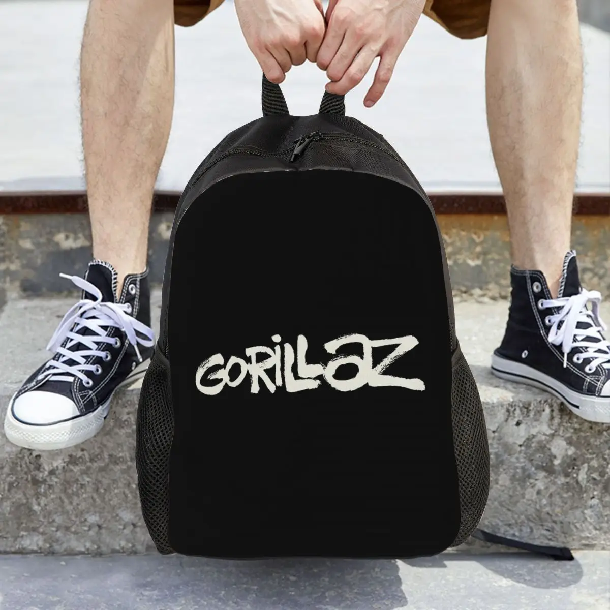 

Gorillaz Symbol Backpack Daypack Large Capacity Children BookBag School Bag Shoulder Bags for Men Women