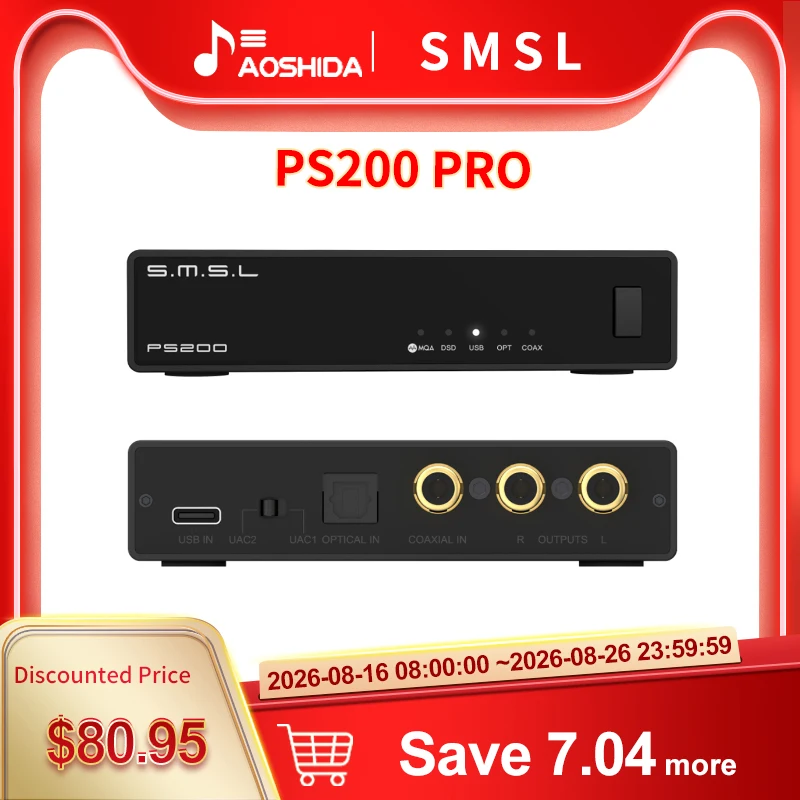 Music Audio Pro - SMSL PS200 PRO DAC Multifunctional Audio
