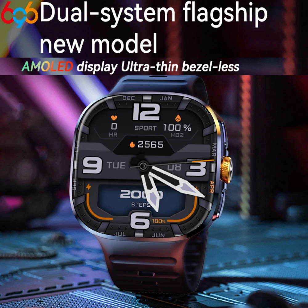 

3+32Gb RAM Health Monitor 4G Smart Watch Full Netcom Rotate Camera 2.4' AMOLED Screen APP Download NFC WIFI GPS Smartwatch SIM