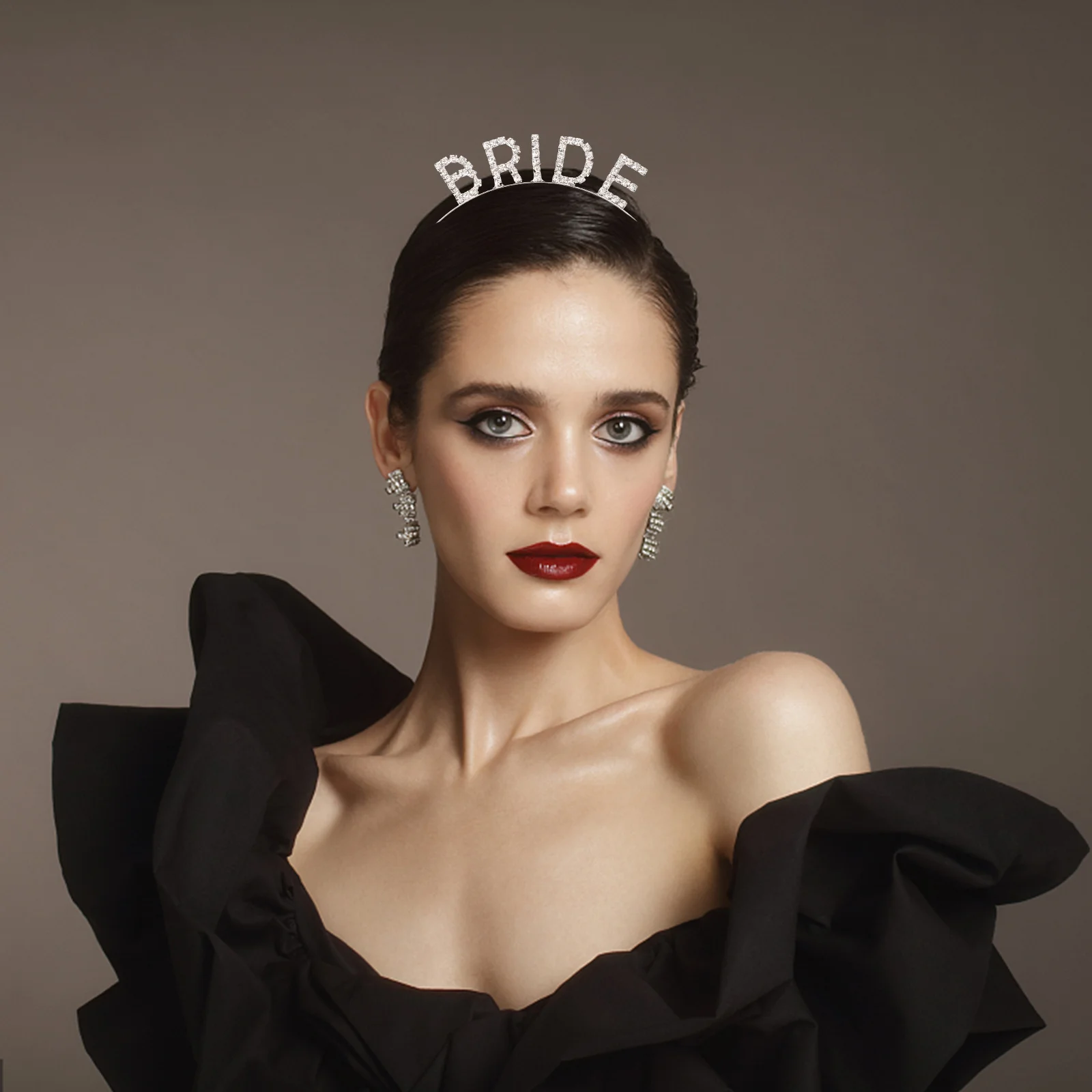 

Bride Letter Headband Crystal Hairband Bridal Accessories Wedding Headpiece Party Engagement Bachelorette Shower