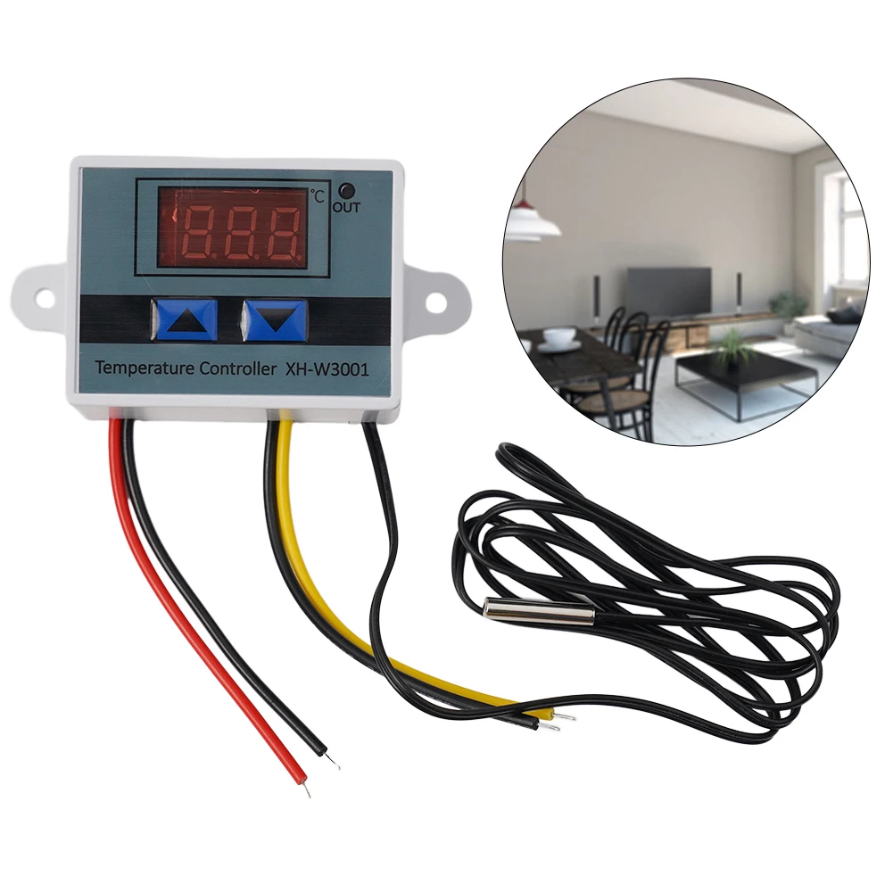 Heater Controller Digital 24V Digital Solar Water Heating Simple Operation Temperature Switch Thermostat Cooling