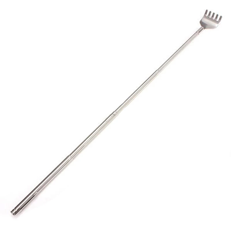 Telescopic Stainless Steel Tickling Rake Telescopic Back Scratcher Scratching Rake Tickle Massager Portable Retractable Itching