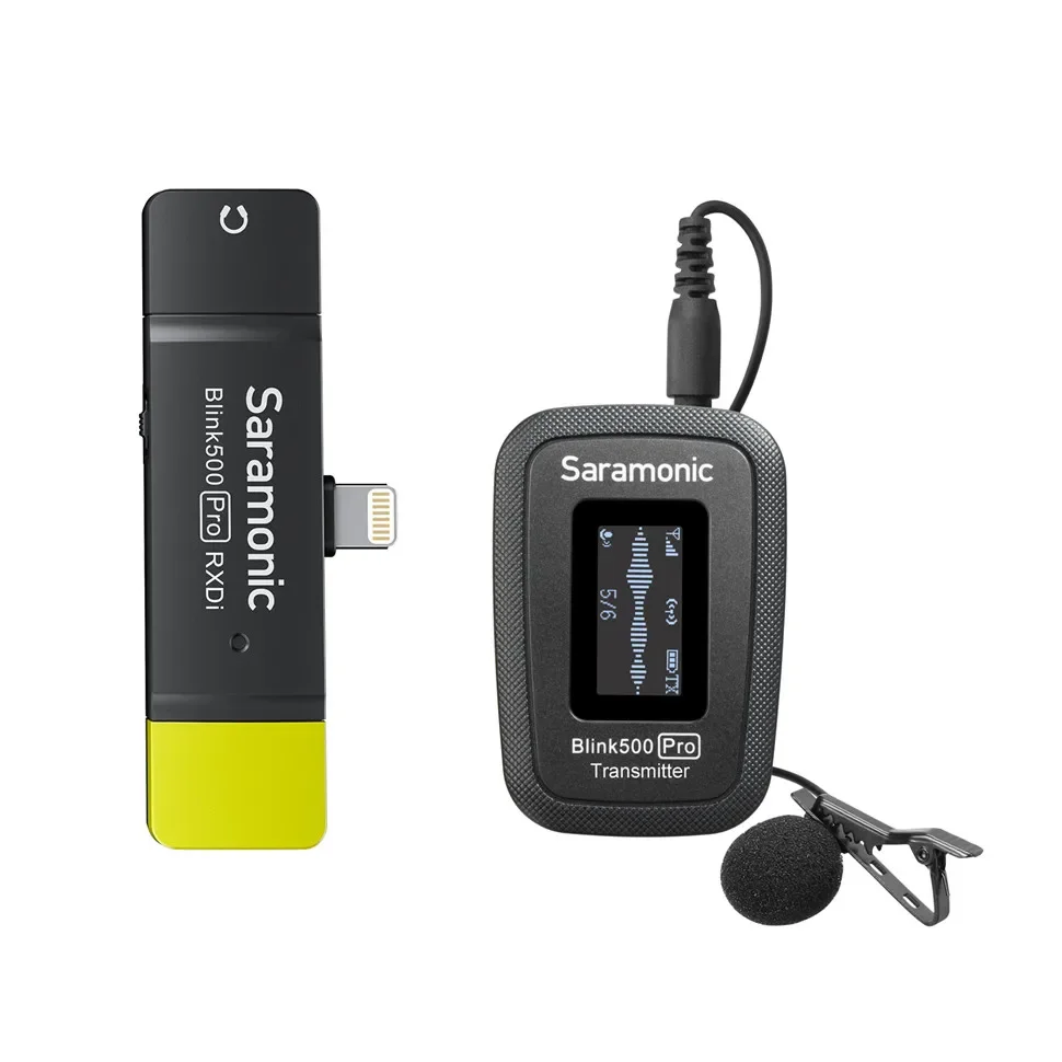Saramonic Blink500 Pro B3 B4 B5 B6   compact 2.4 GHz Dual-Channel Wireless Microphone for IOS Android Smartphone Vlog Record