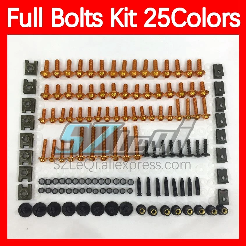 Fairing Bolts Full Screw Kit For YAMAHA FJR 1300 FJR1300 07 08 09 10 11 12 2007 2008 2009 2010 2012 Body Bolt Screws Nuts 268ps