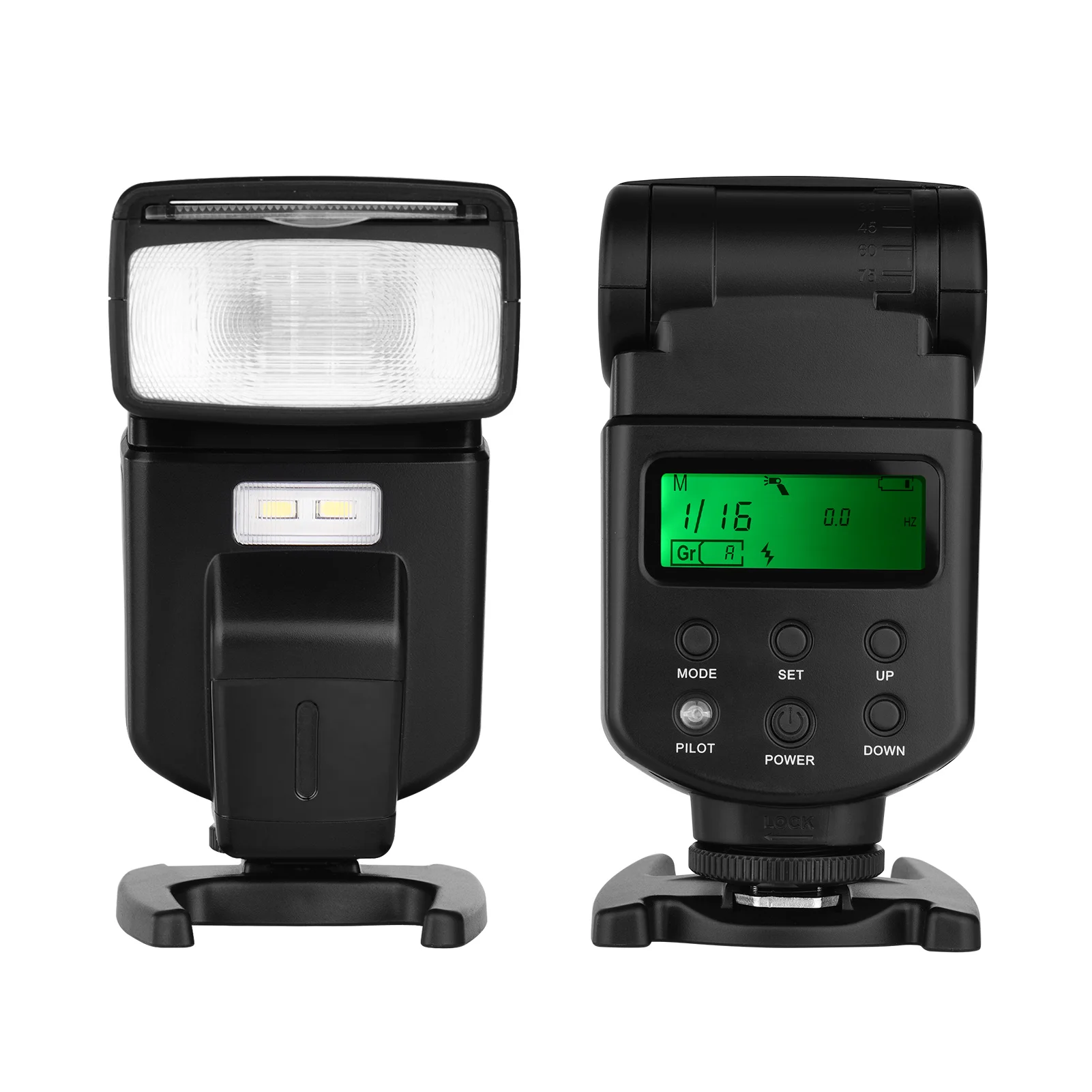

Универсальная вспышка Andoer Speedlite GN40 с регулируемой LED-подсветкой, вспышка для камеры с кронштейном, замена для Canon, Nikon, Olympus
